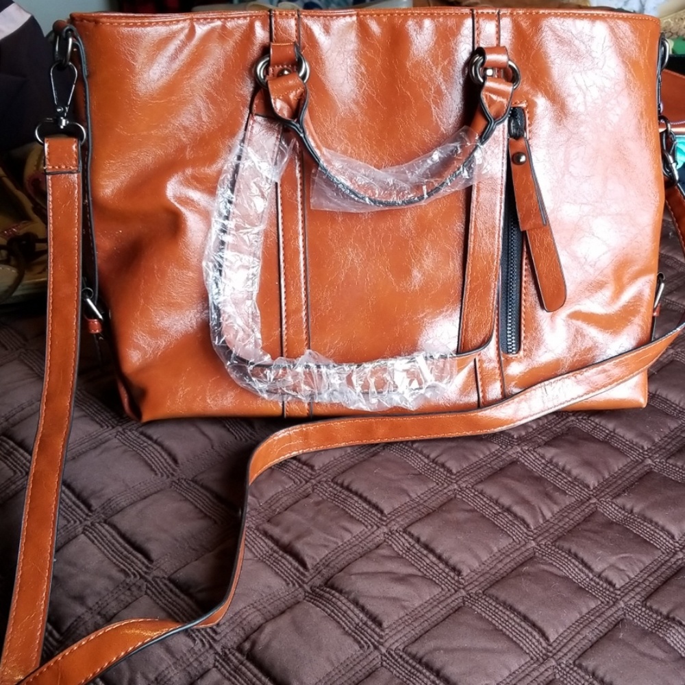 Orange colored purse